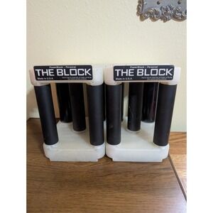 The Block PowerBlock Dumbbells No Weights USA Replacement Personal Set As Is Vtg